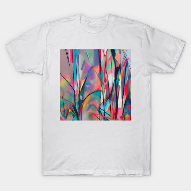 Stained Glass Grass T-Shirt by DANAROPER